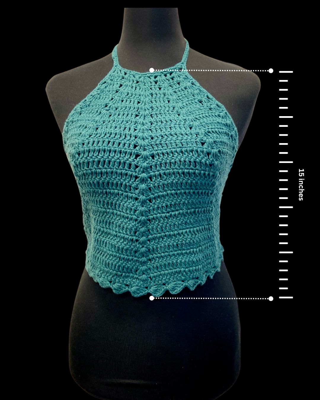 Coral Baddie Hand Crochet Cotton Top by Chutak Binak