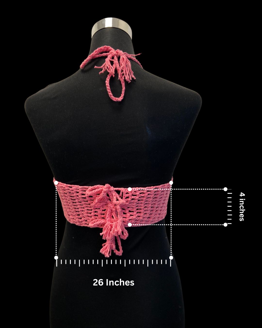 Cotton Candy Cotton Handmade Crochet Bralette by Chutak Binak