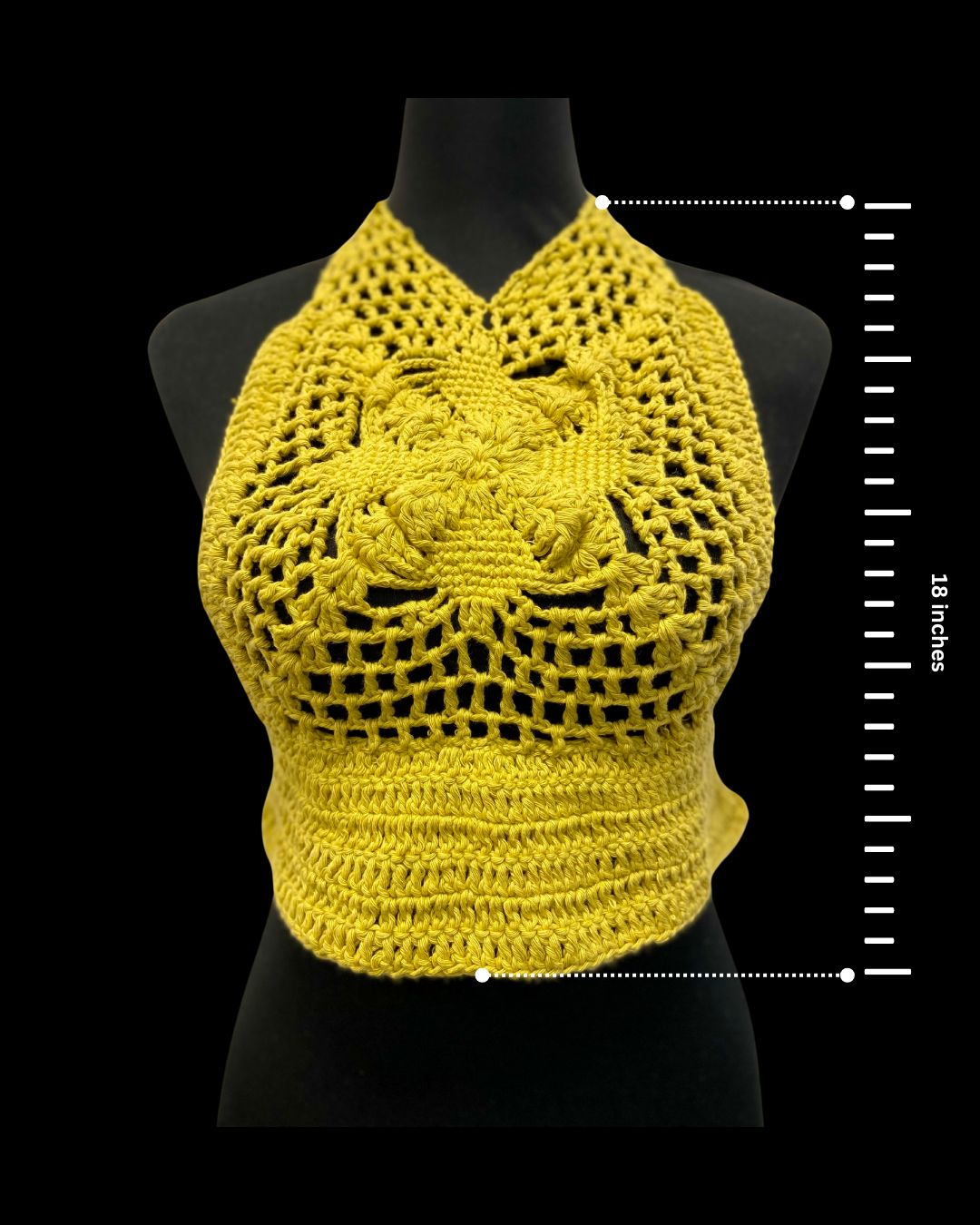 Mystical Baddie Hand Crochet Cotton Top by Chutak Binak