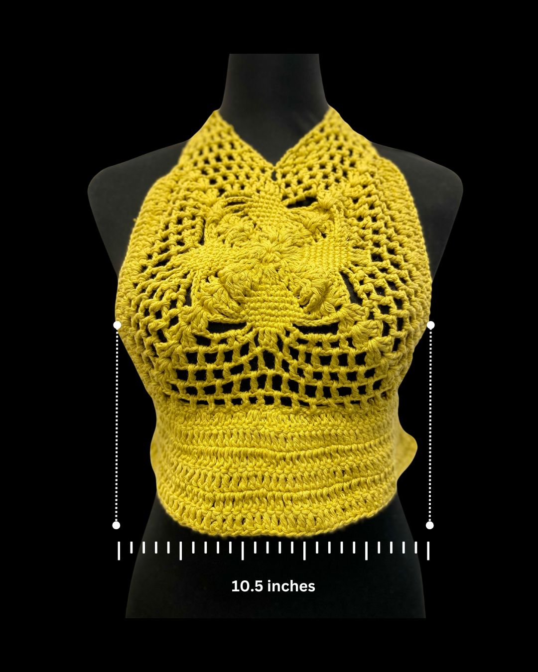 Mystical Baddie Hand Crochet Cotton Top by Chutak Binak