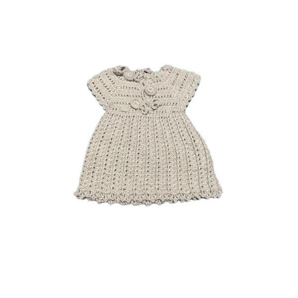 Handmade crochet woollen frock for baby girls hand knit – Chutak Binak