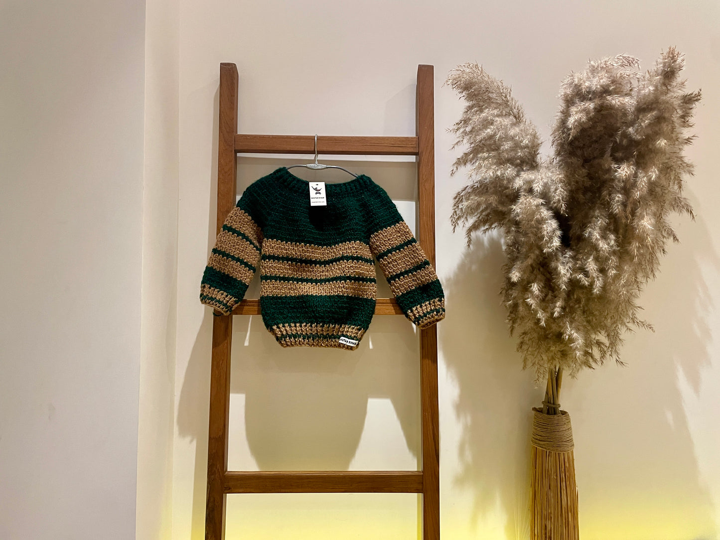 Autumn Stripes Kids Sweater by Chutak Binak | Hand Knit
