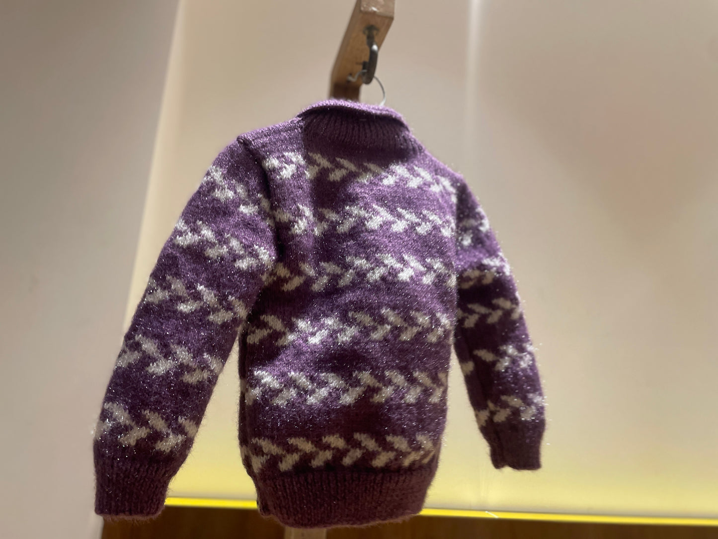 Hand Knit Purple Frost Kids Sweater | Chutak Binak