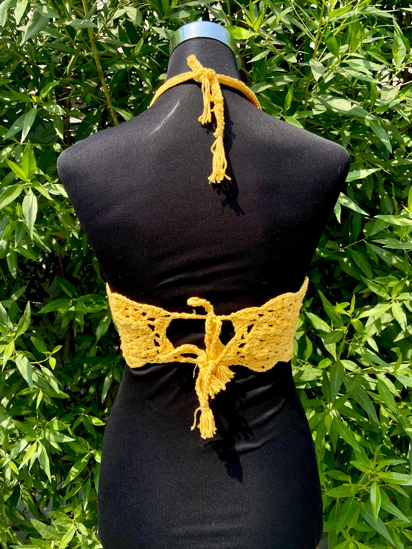 Solstice Spell Cotton Handmade Crochet Bralette by Chutak Binak