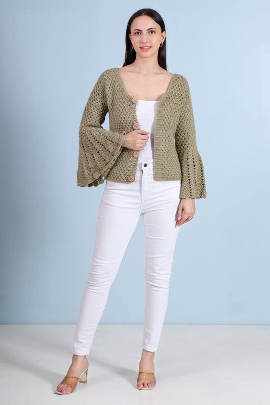 Hand Crochet Jacket for Women by Chutak Binak