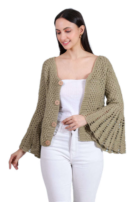 Hand Crochet Jacket for Women by Chutak Binak