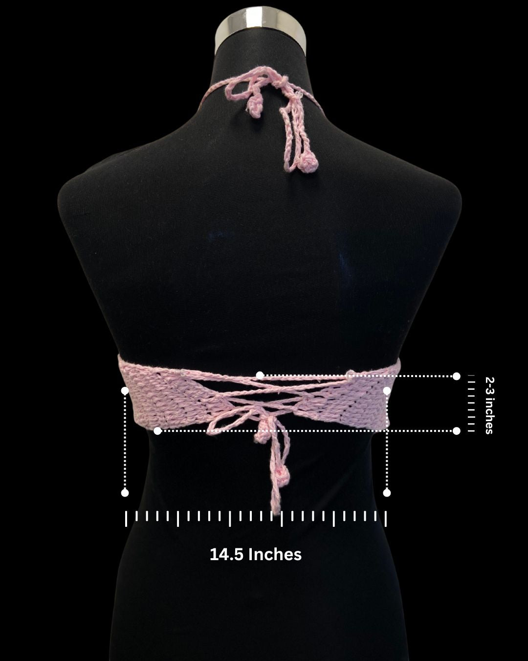 Blossom Dream Halter Neck Cotton Handmade Crochet Bralette by Chutak Binak