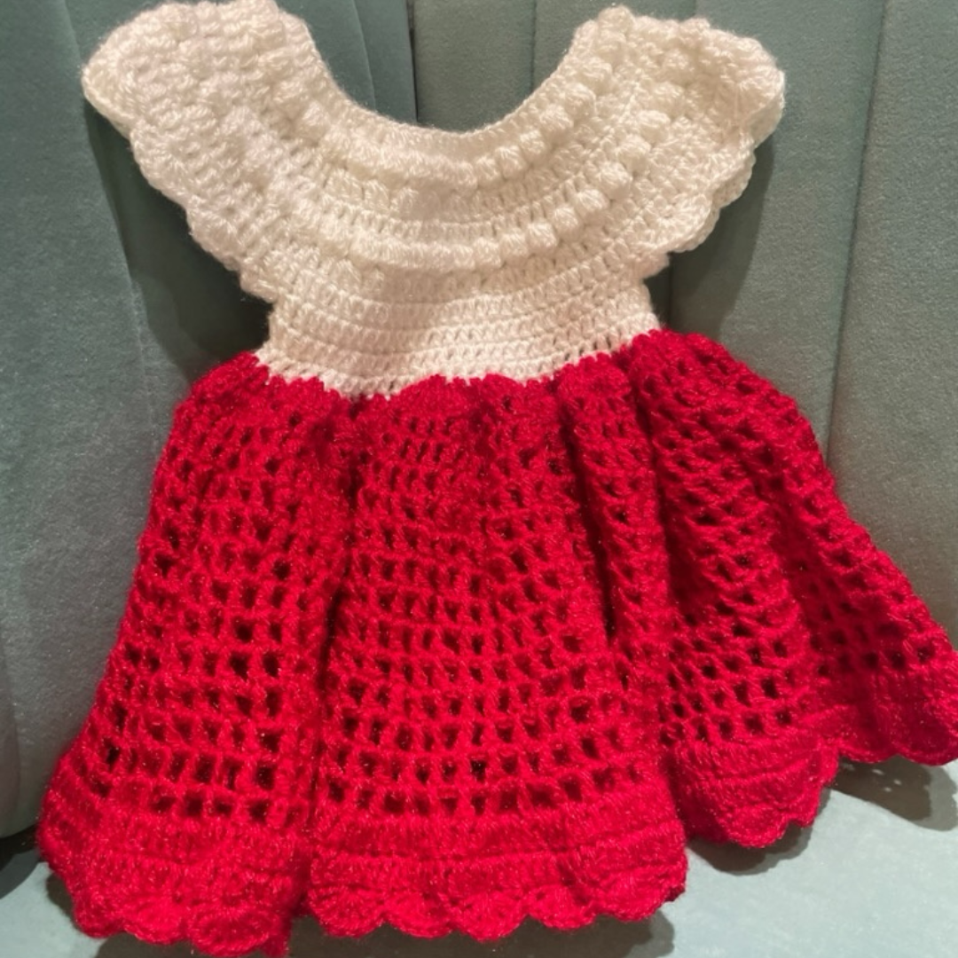 Snow-white frock Set