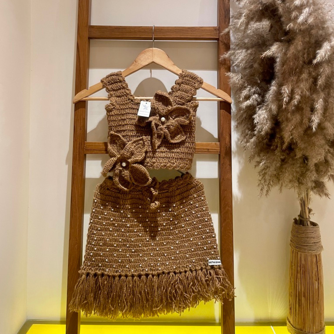 Flora Angel Outfit Set by Chutak Binak | Hand- Crochet