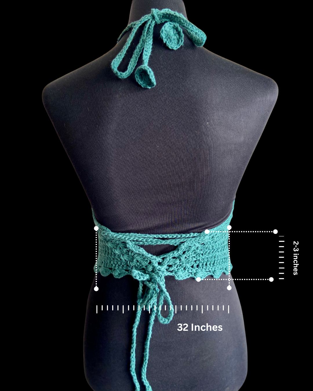 Coral Baddie Hand Crochet Cotton Top by Chutak Binak