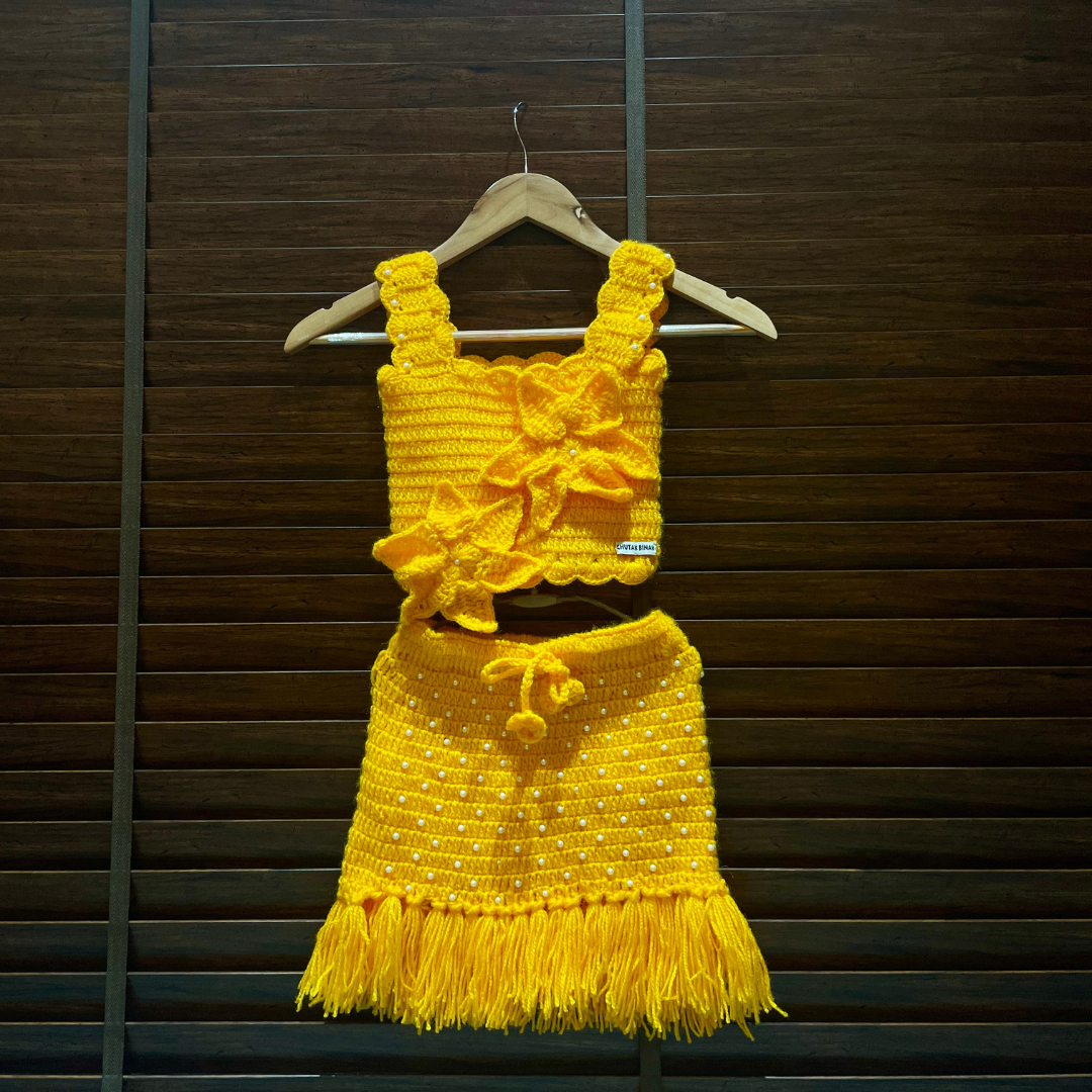 Flora Angel Outfit Set by Chutak Binak | Hand- Crochet