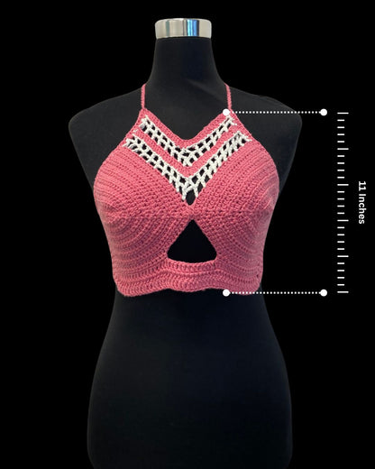 Cotton Candy Cotton Handmade Crochet Bralette by Chutak Binak