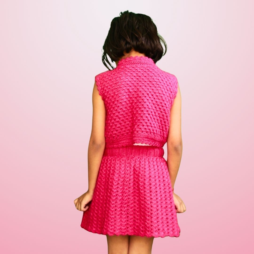 Scarlet Whirl Crochet Ensemble