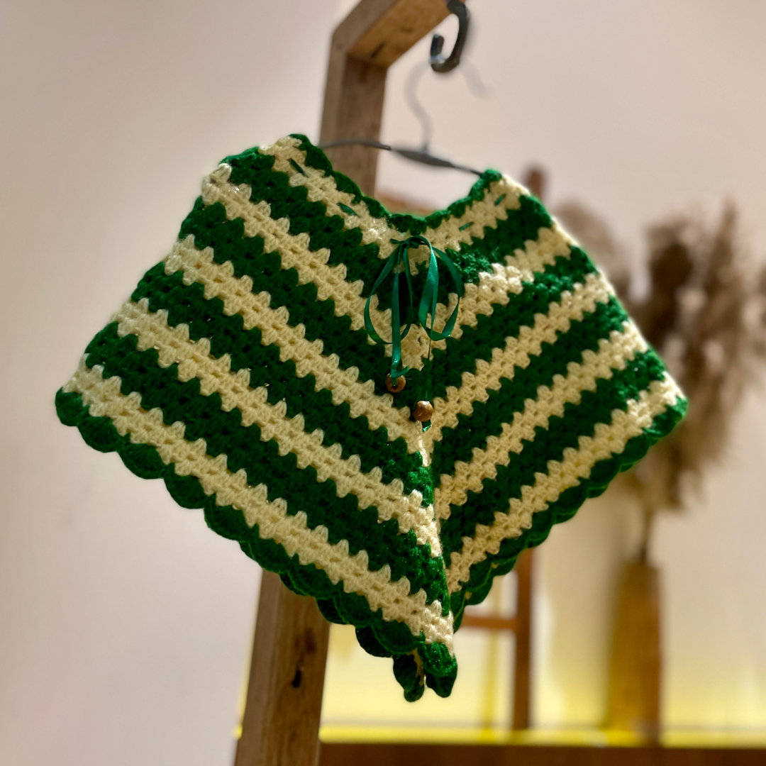 Hand Crochet Kids Poncho | Chutak Binak