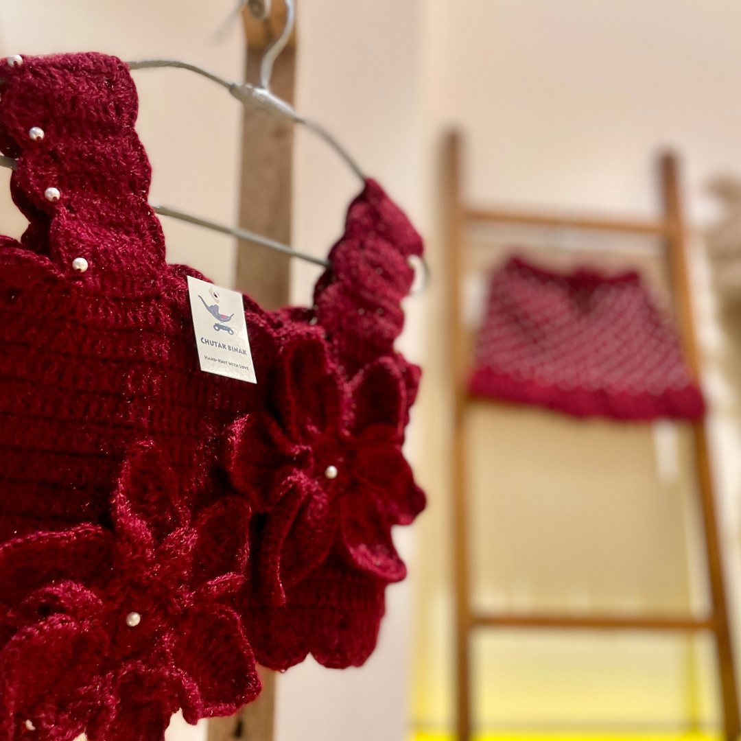 Flora Angel Outfit Set by Chutak Binak | Hand- Crochet