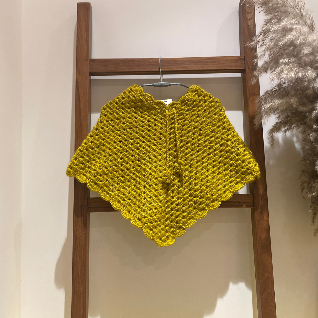 Hand Crochet Kids Poncho | Chutak Binak
