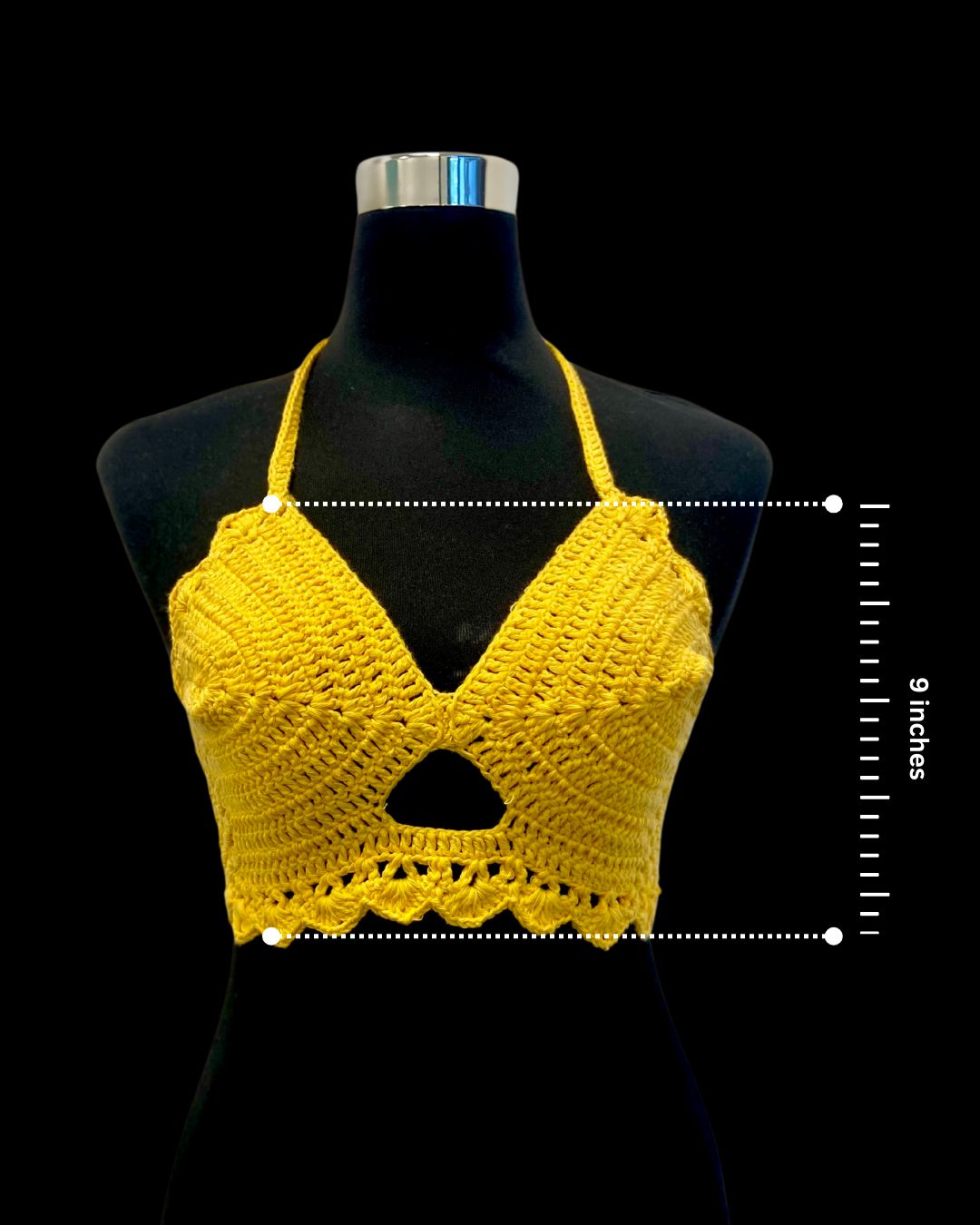 Solstice Spell Cotton Handmade Crochet Bralette by Chutak Binak