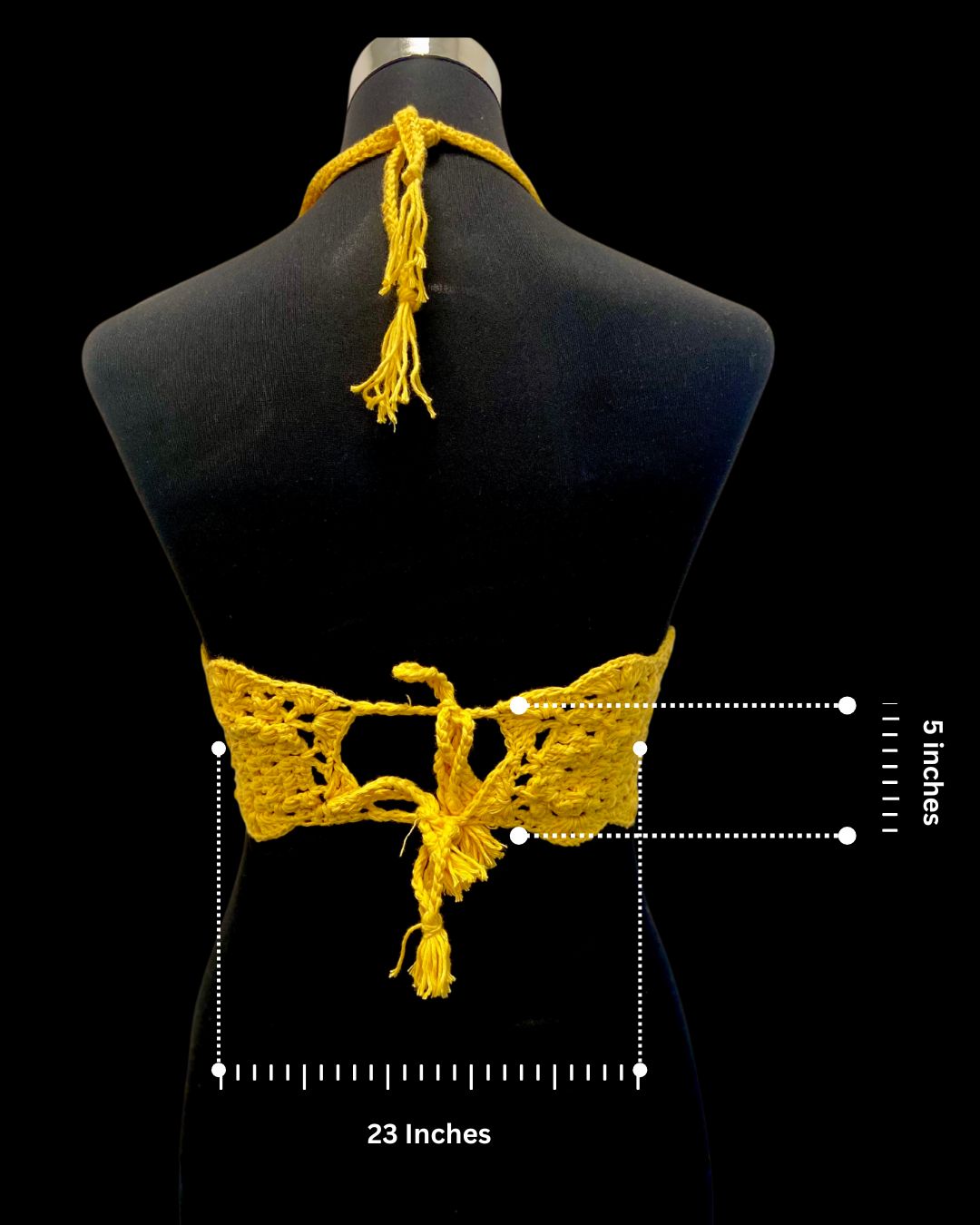 Solstice Spell Cotton Handmade Crochet Bralette by Chutak Binak