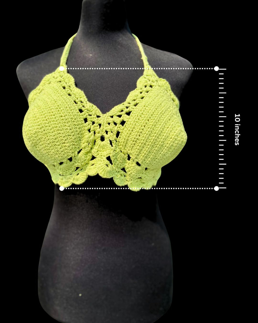 Beach Baddie cotton crochet top close-up – Chutak Binak