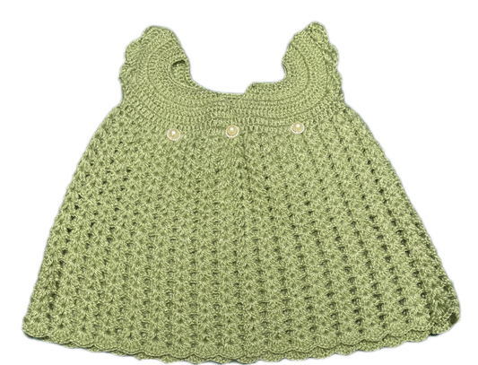 Hand- knit Crotchet Frock