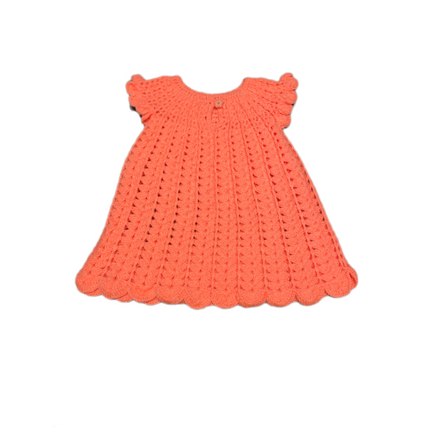 Hand crochet party frock for baby girls 18-36 months – Chutak Binak