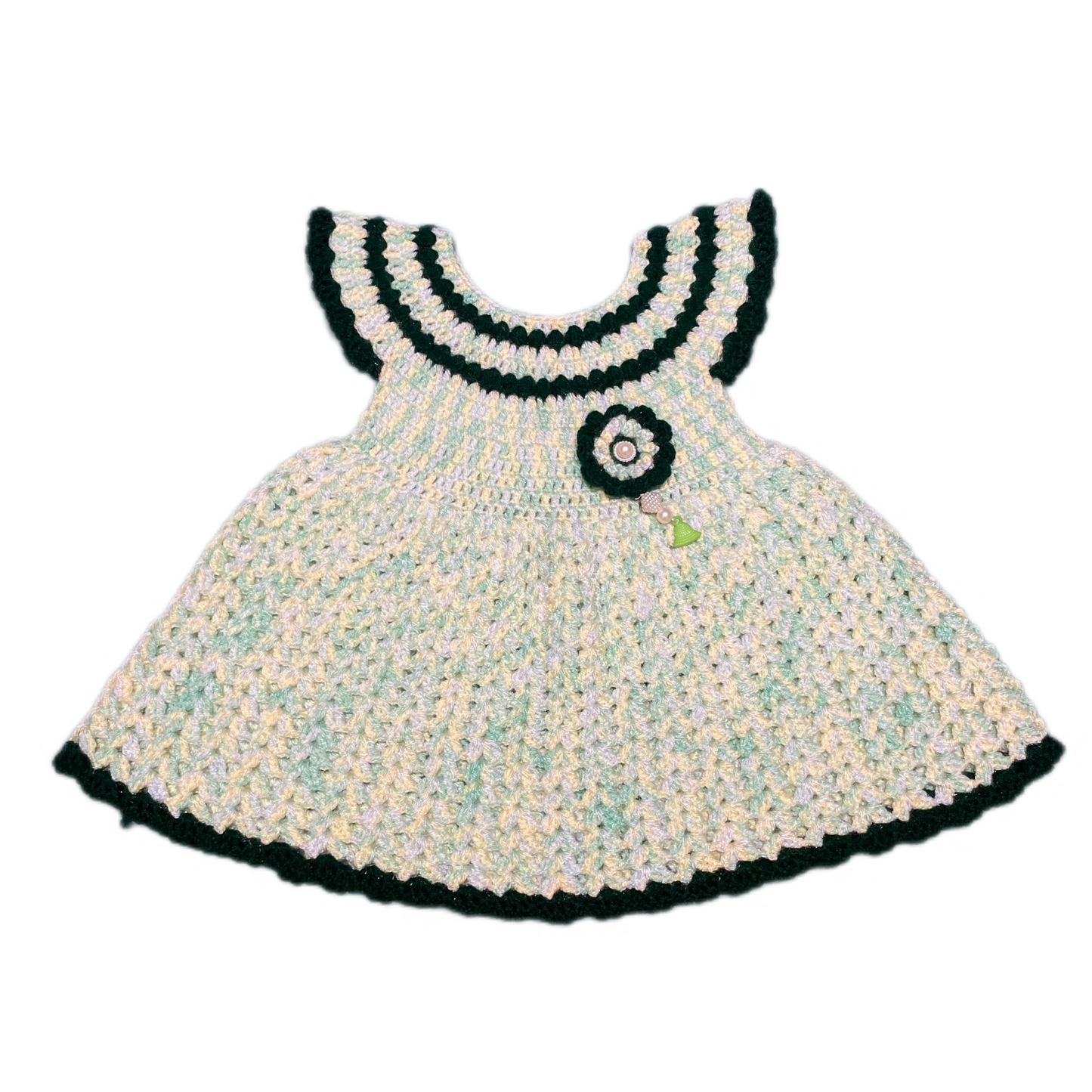 Hand Knit Crochet Frock for Girls