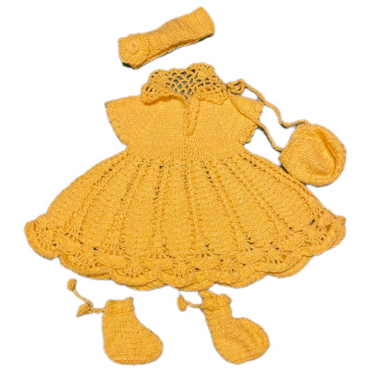 Hand Crochet Frock Set