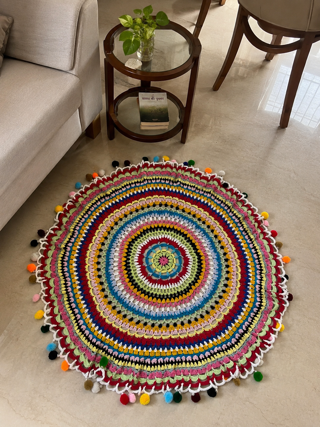Handmade Crochet Sofa Runner Color Your Space with Comfort