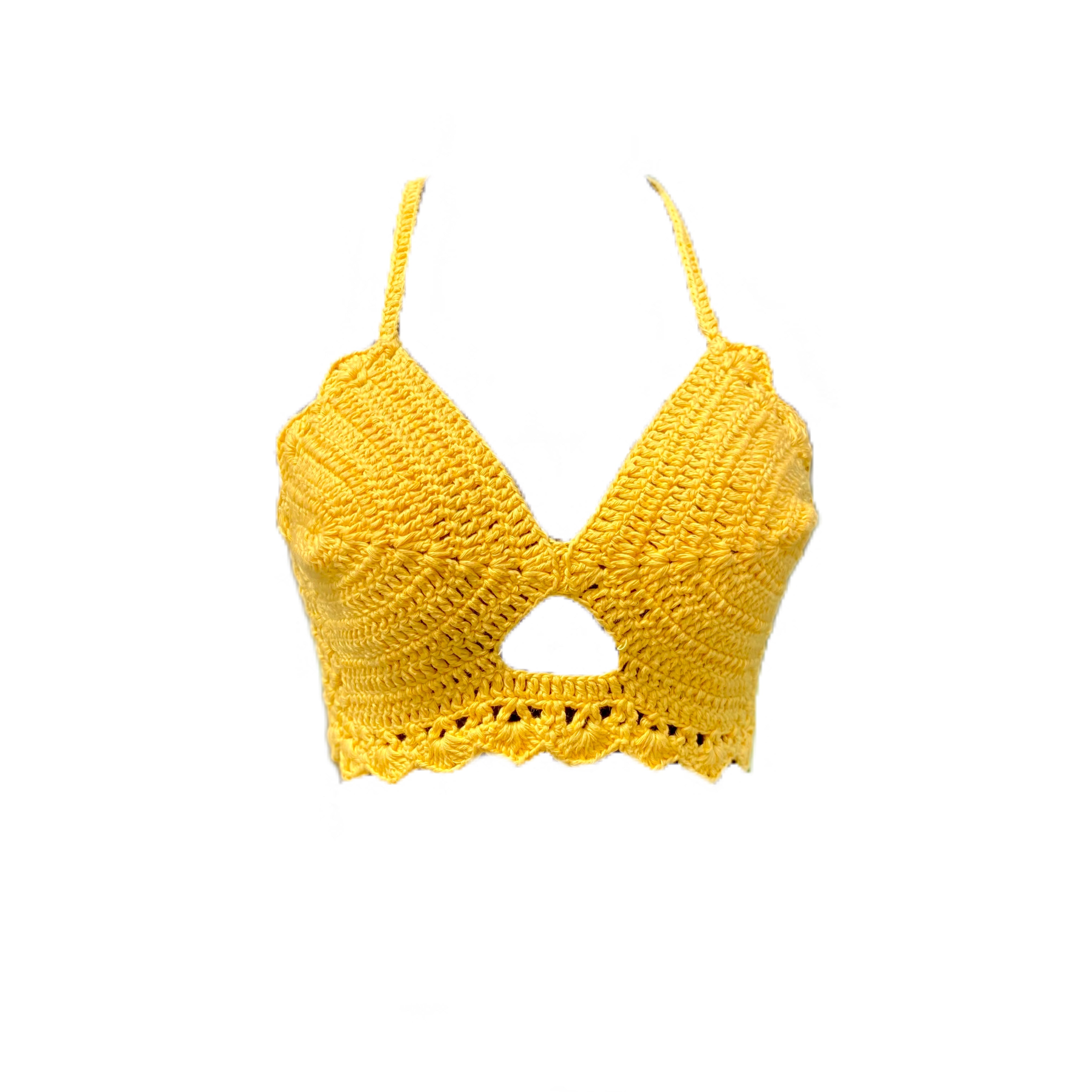 Solstice Spell Cotton Handmade Crochet Bralette by Chutak Binak