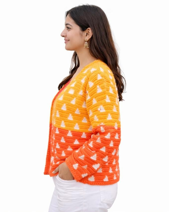 Sunrise Hand-Crochet Cardigan