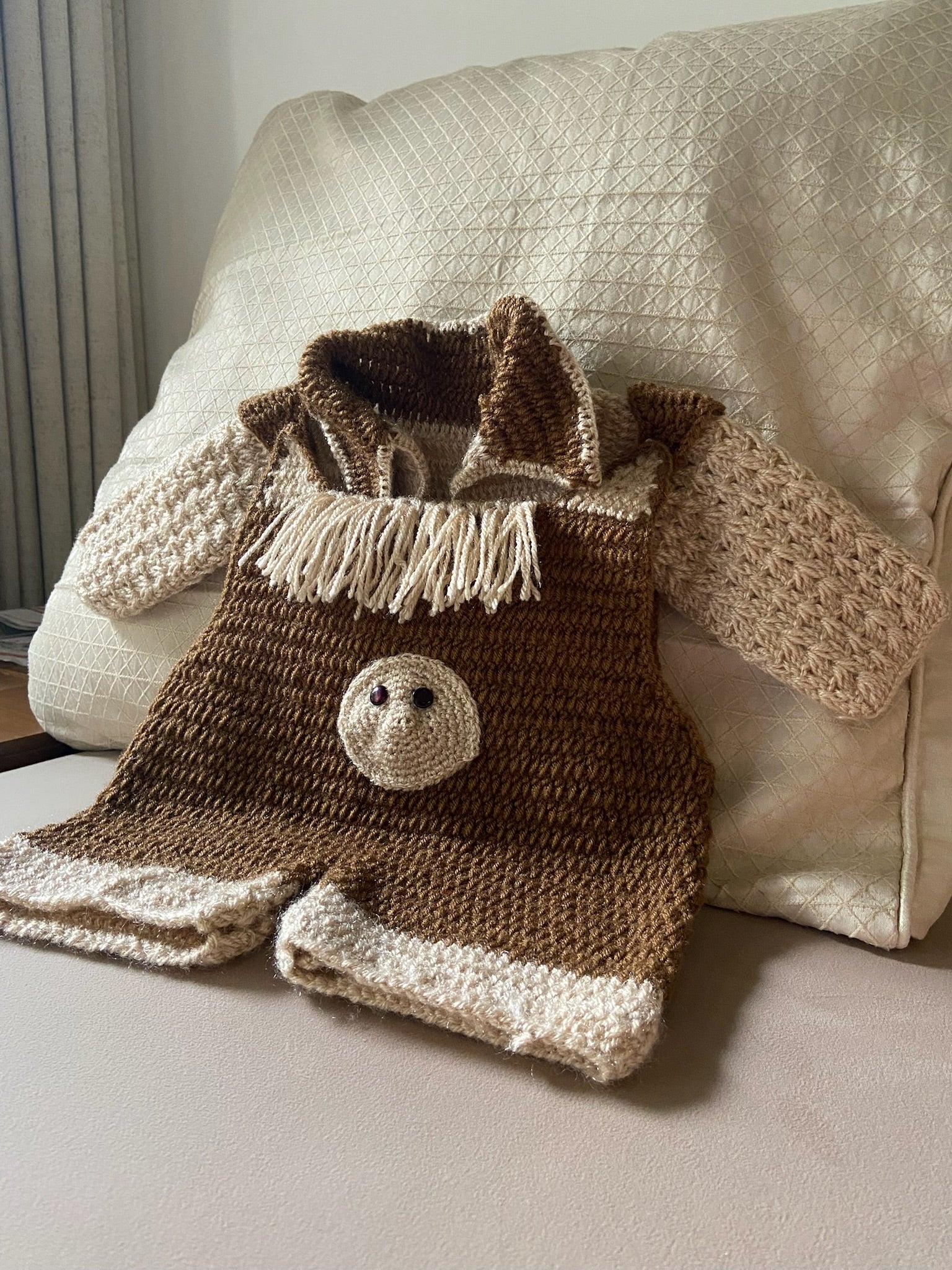 Coco Bean Hand Knit Jumpsuit by Chutak Binak