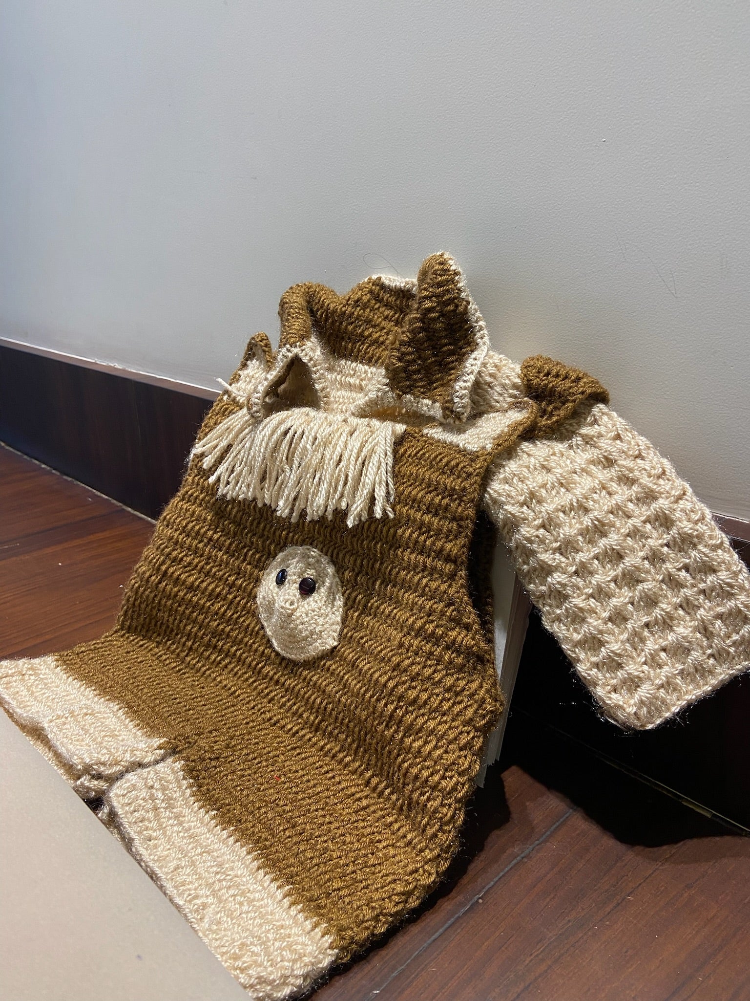 Coco Bean Hand Knit Jumpsuit by Chutak Binak