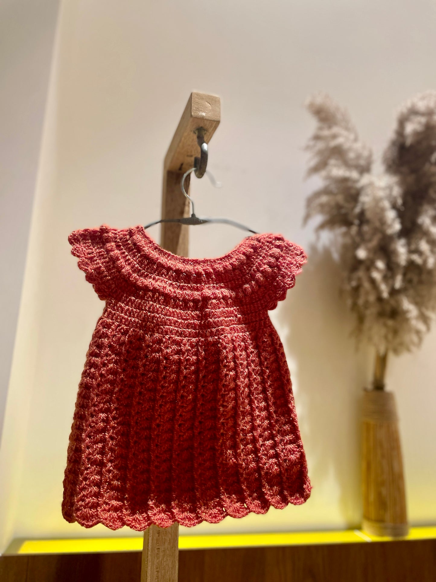 Rustic Rose Crochet Dress by Chutak Binak | Hand Knit