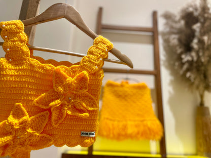 Flora Angel Outfit Set by Chutak Binak | Hand- Crochet