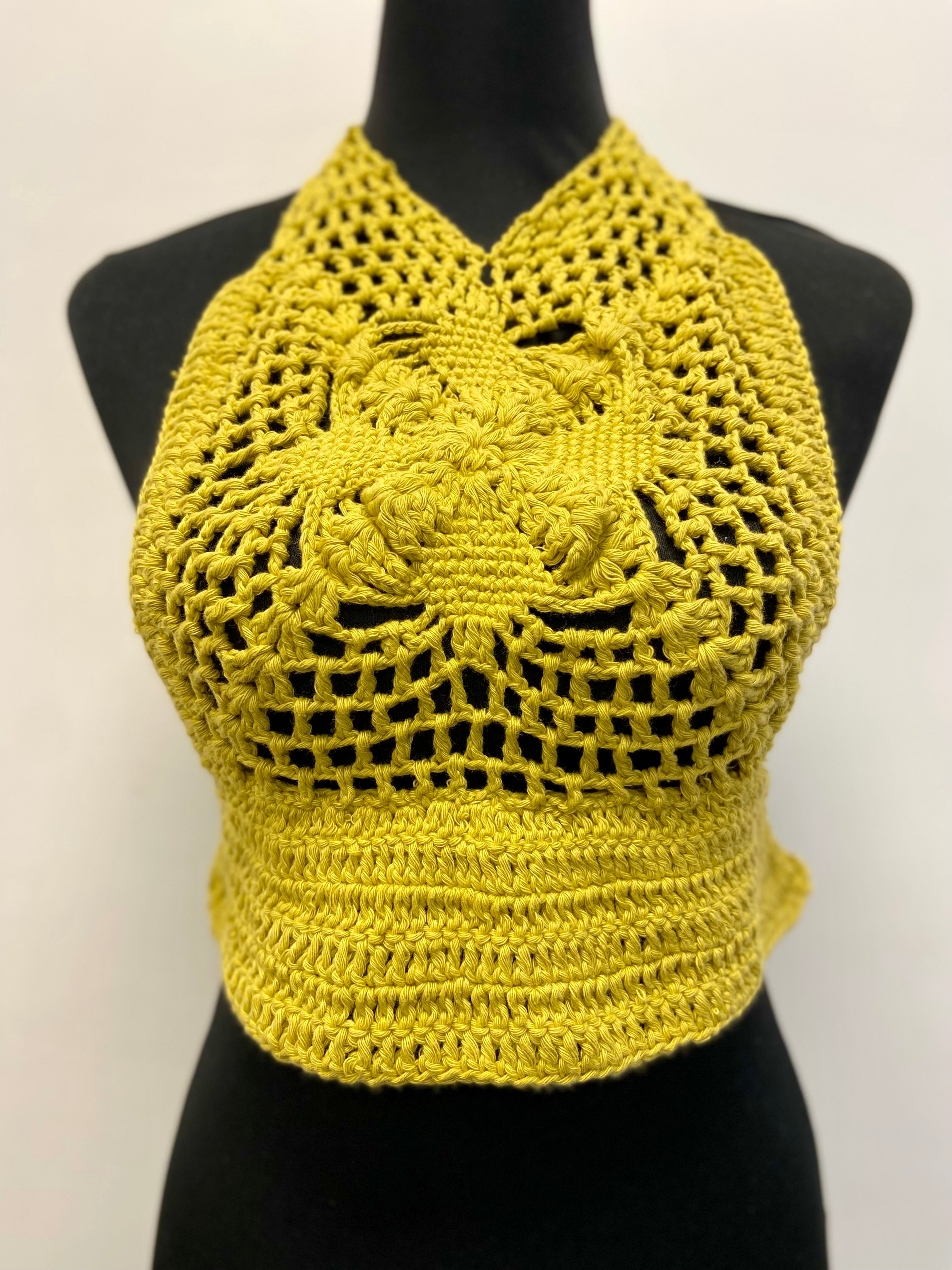 Mystical Baddie Hand Crochet Cotton Top by Chutak Binak