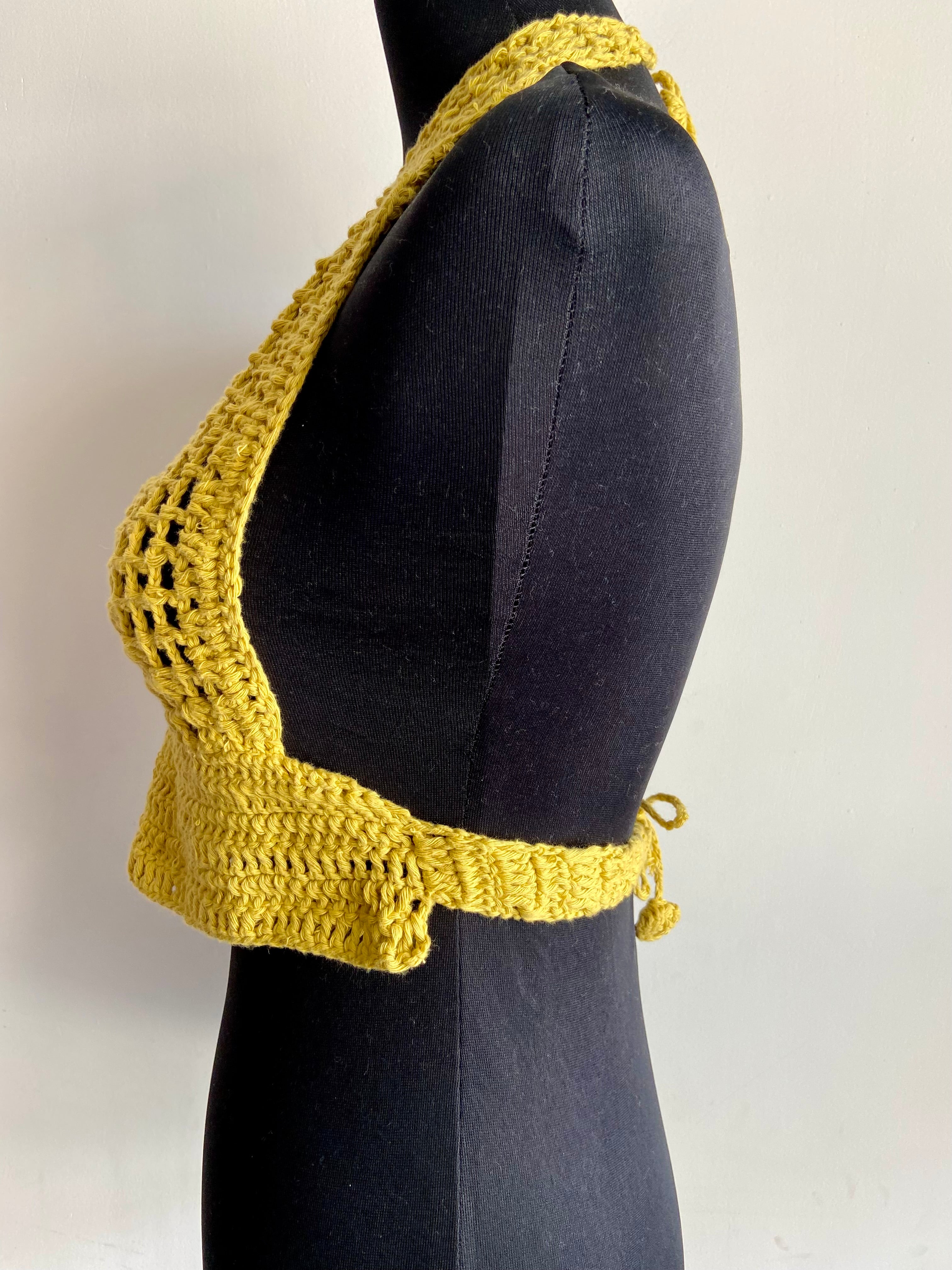 Mystical Baddie Hand Crochet Cotton Top by Chutak Binak