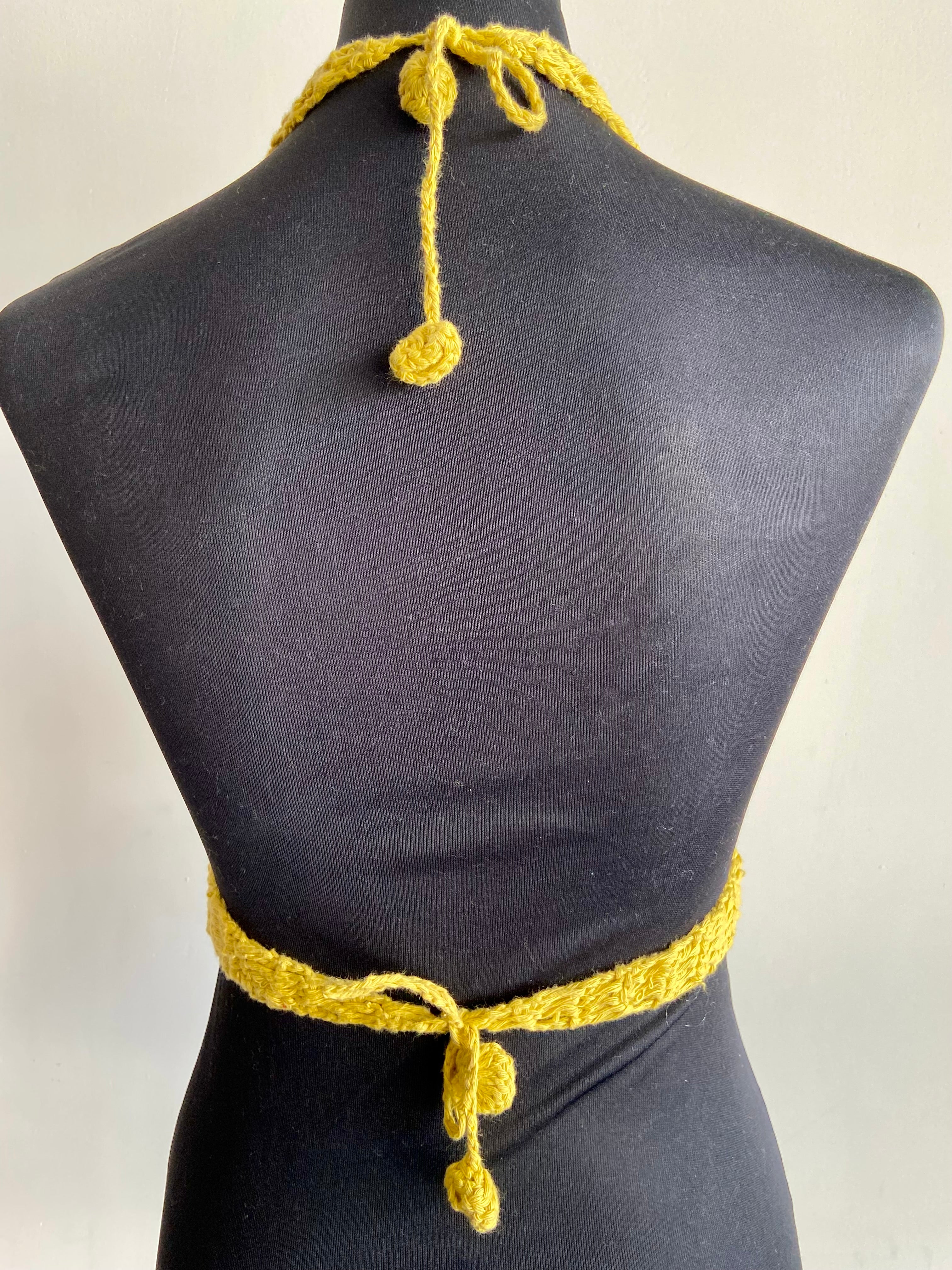 Mystical Baddie Hand Crochet Cotton Top by Chutak Binak