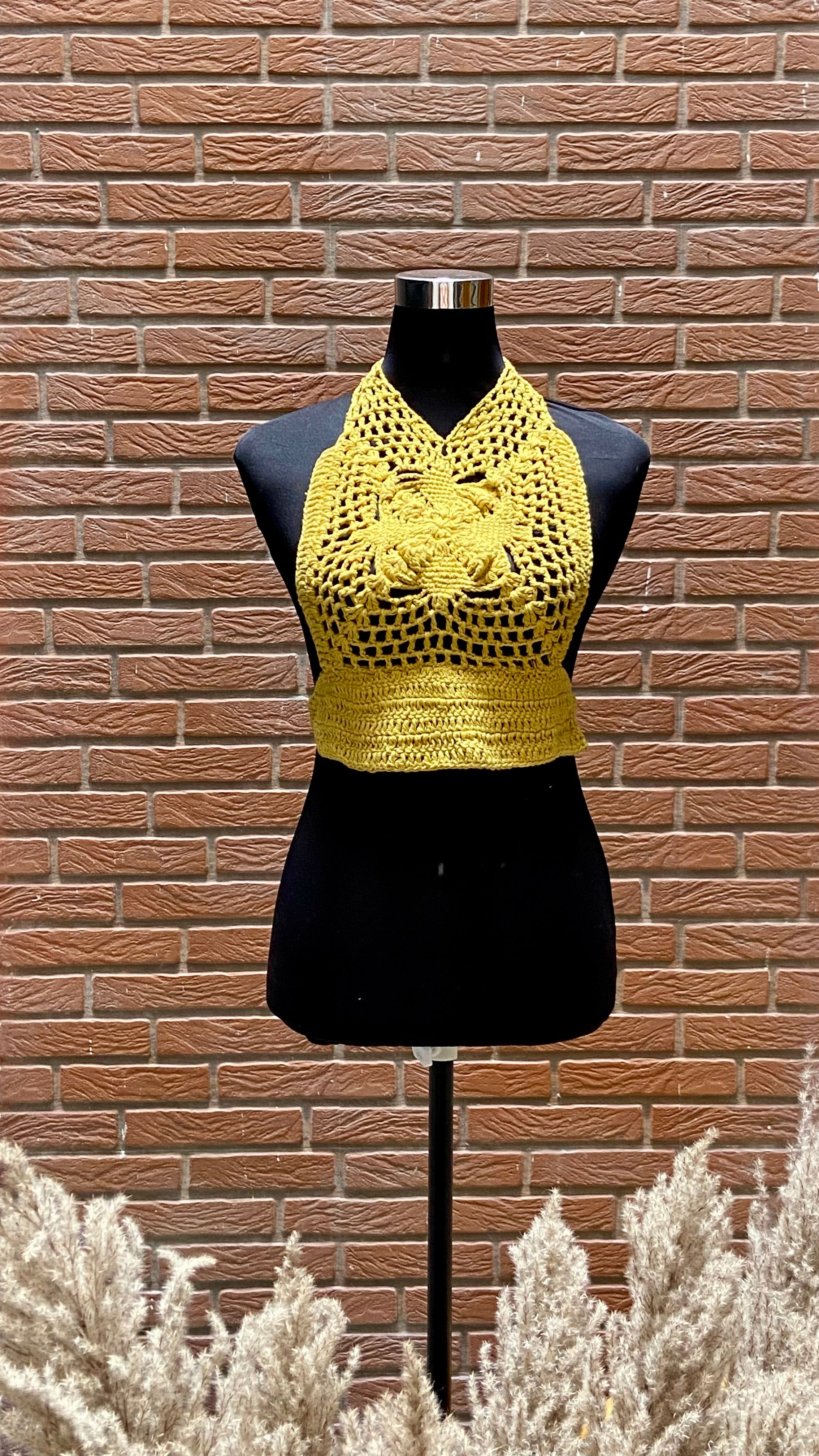 Mystical Baddie Hand Crochet Cotton Top by Chutak Binak