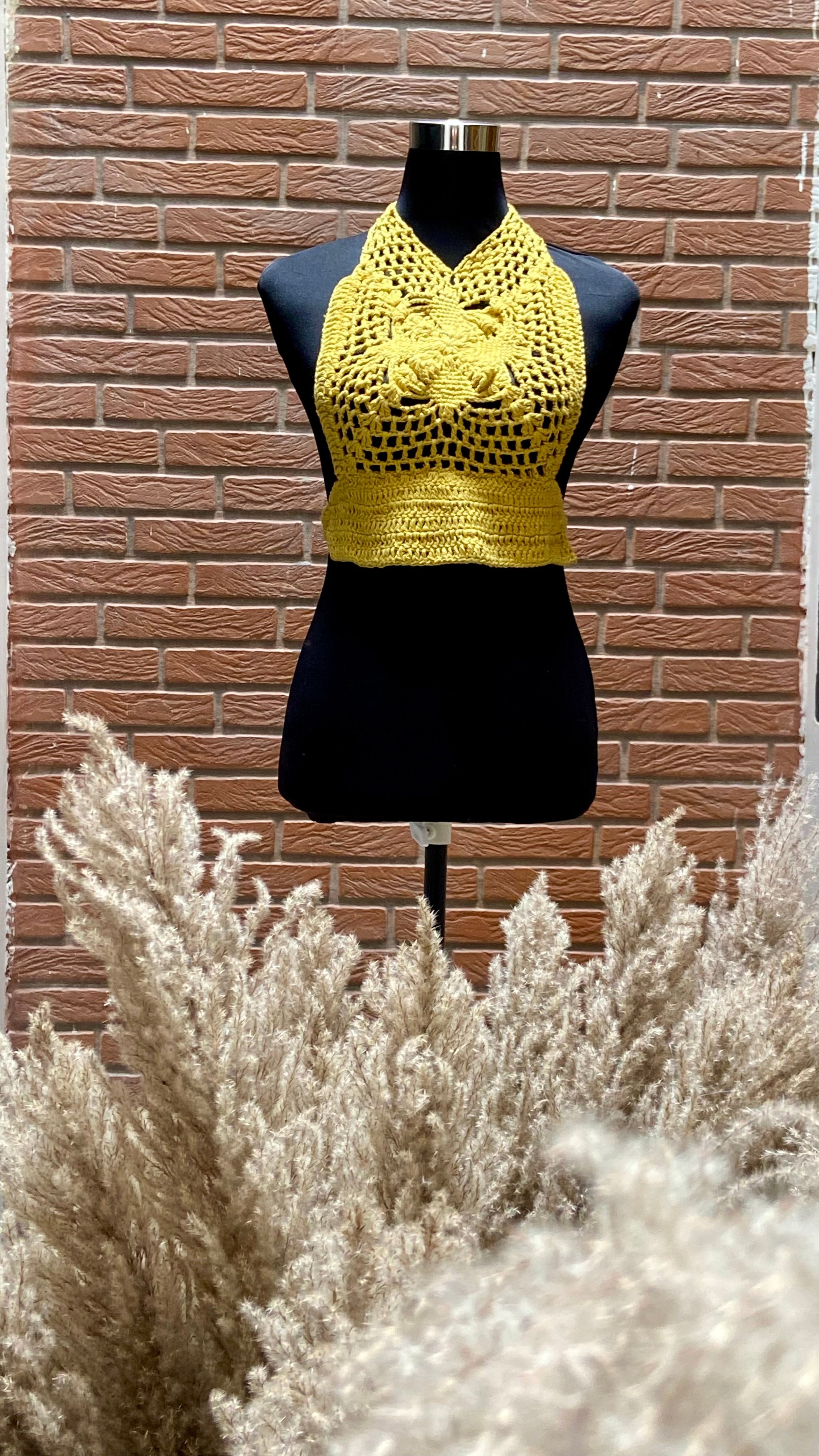 Mystical Baddie Hand Crochet Cotton Top by Chutak Binak
