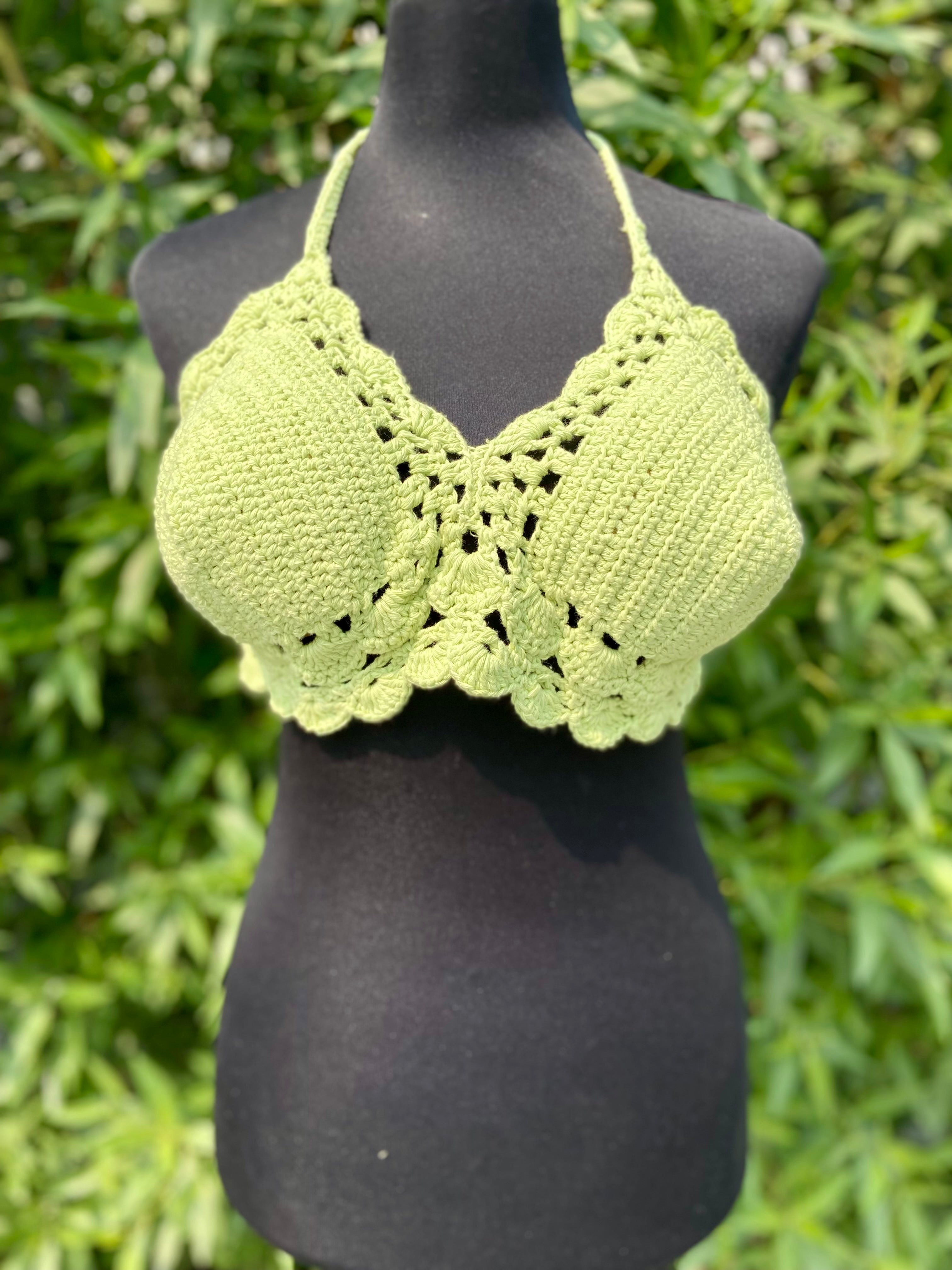 Beach Baddie Hand Crochet Cotton Top by Chutak Binak
