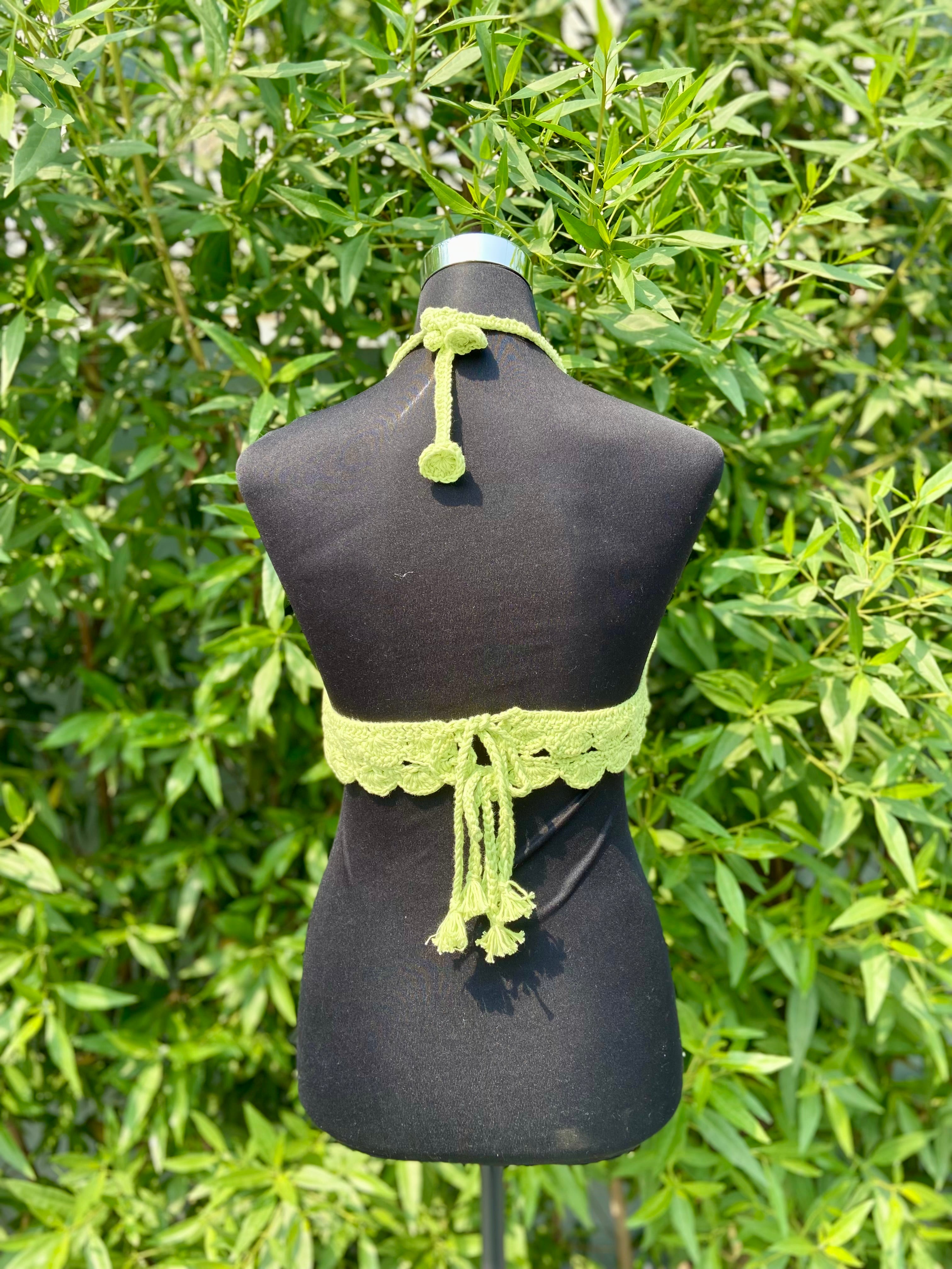 Beach Baddie Hand Crochet Cotton Top by Chutak Binak