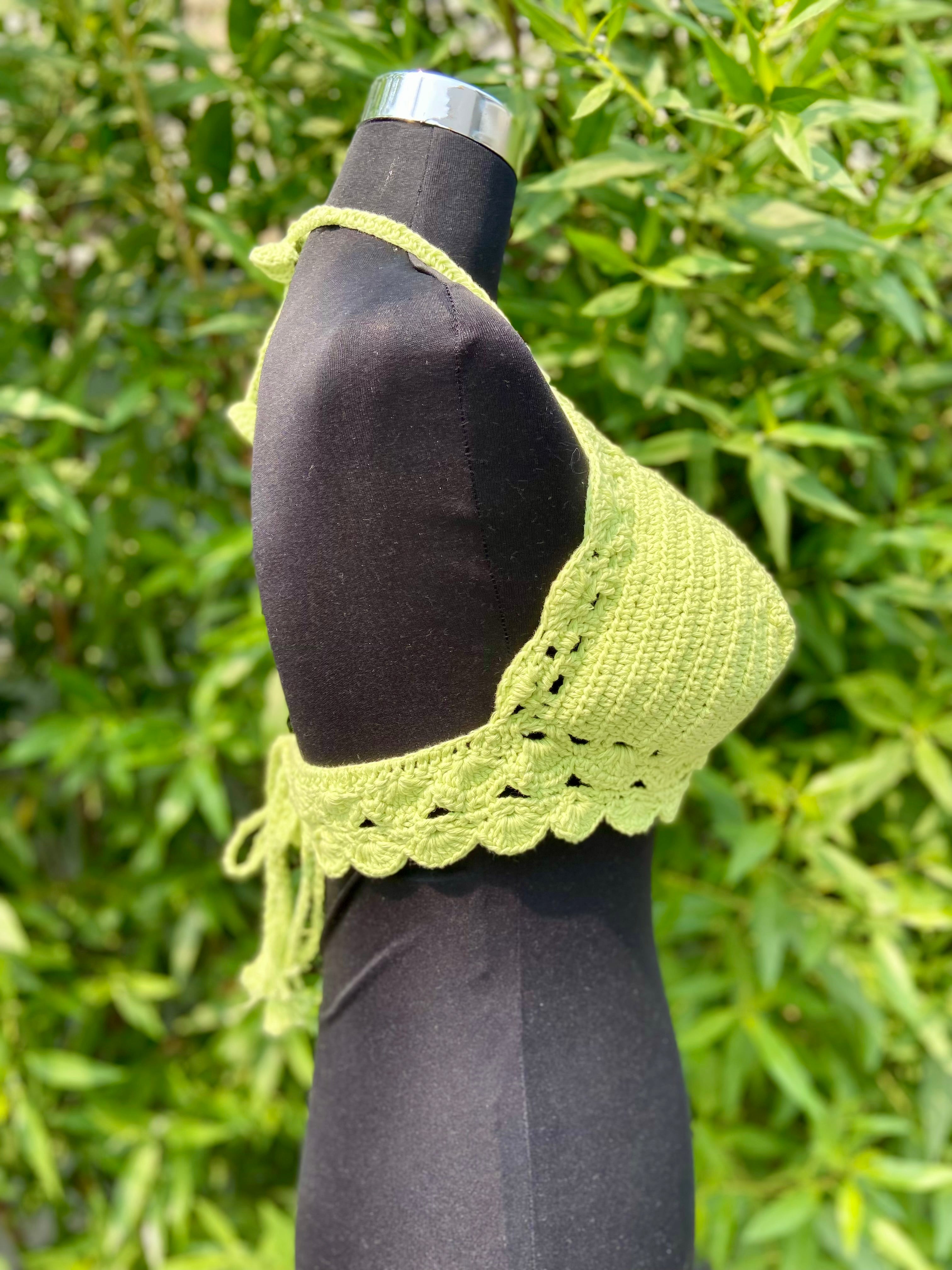 Beach Baddie Hand Crochet Cotton Top by Chutak Binak