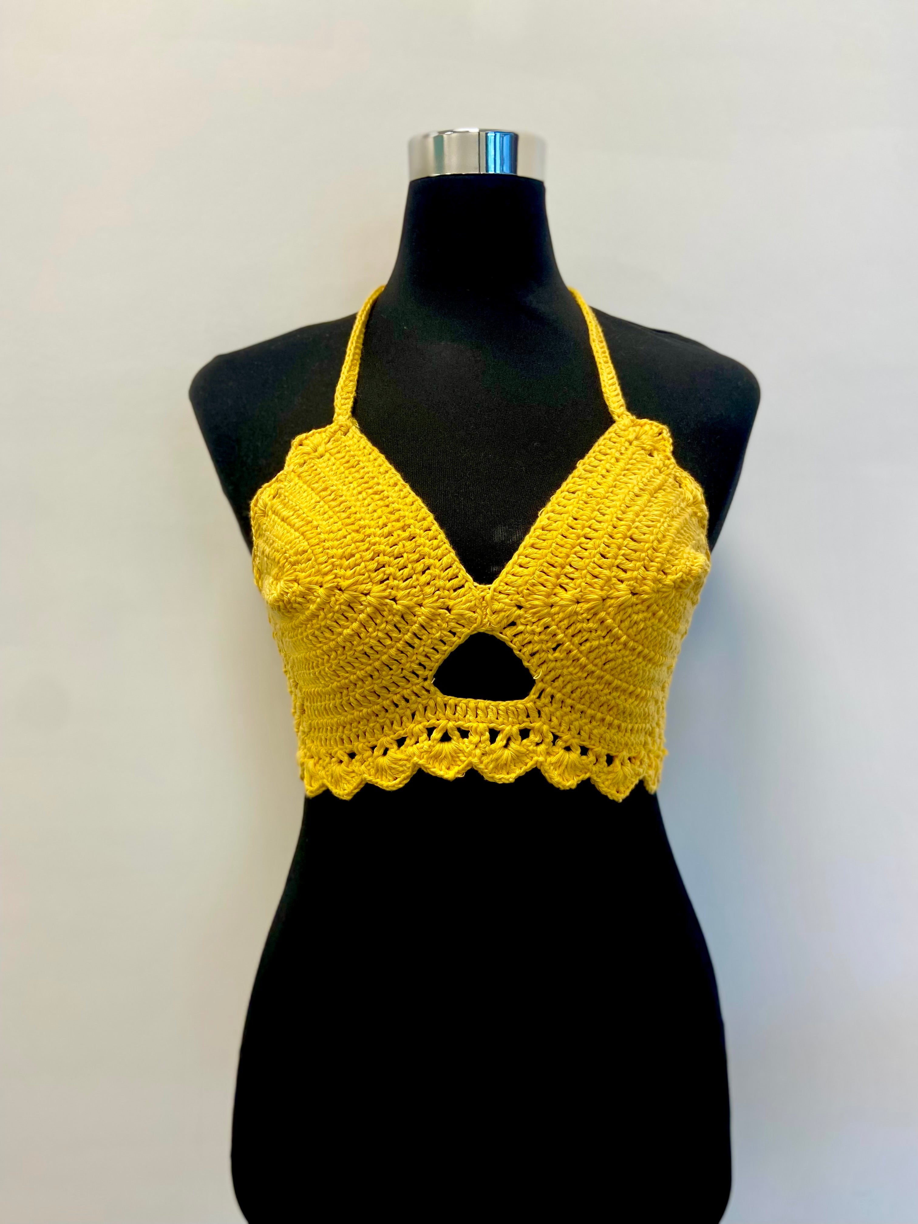 Solstice Spell Cotton Handmade Crochet Bralette by Chutak Binak