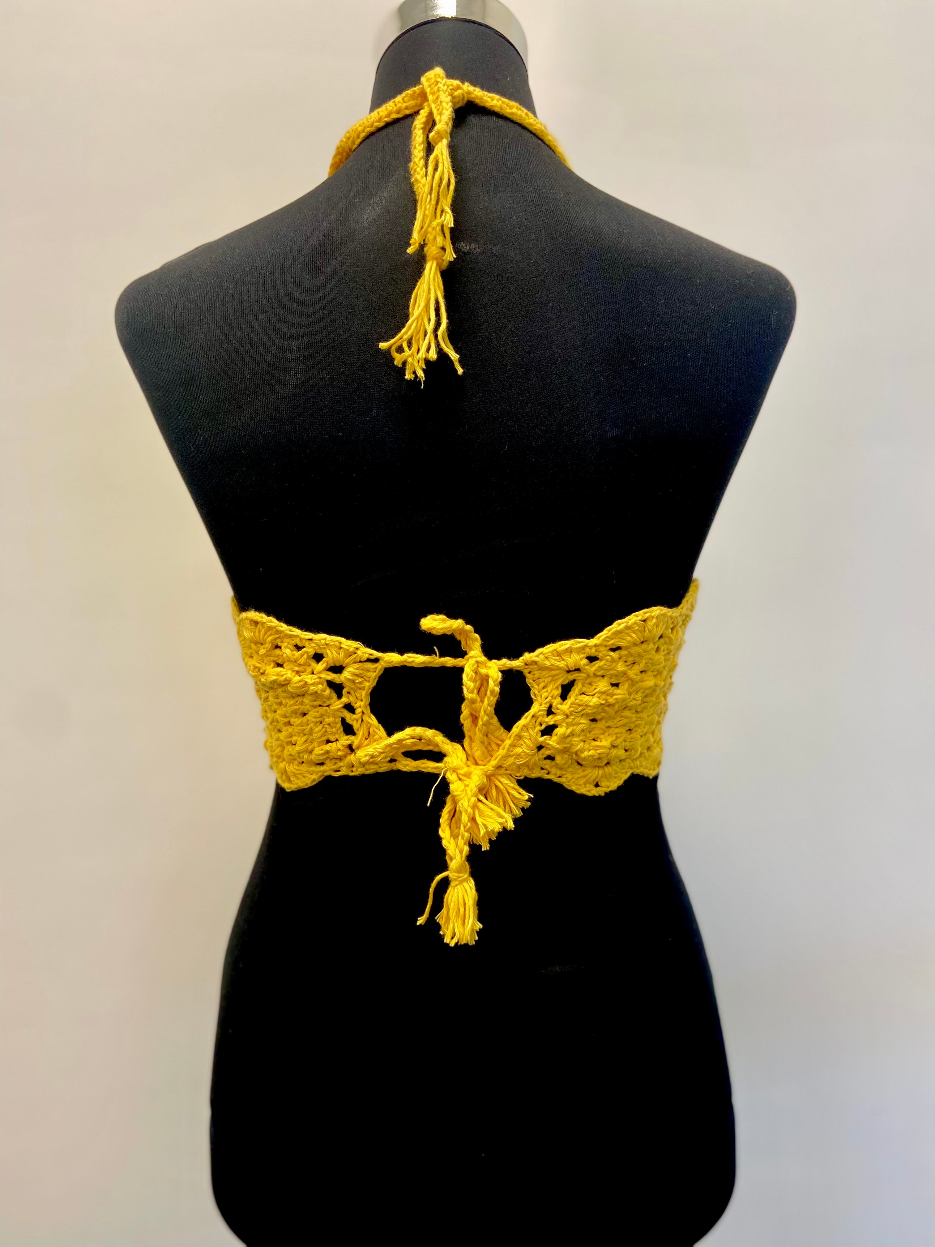 Solstice Spell Cotton Handmade Crochet Bralette by Chutak Binak