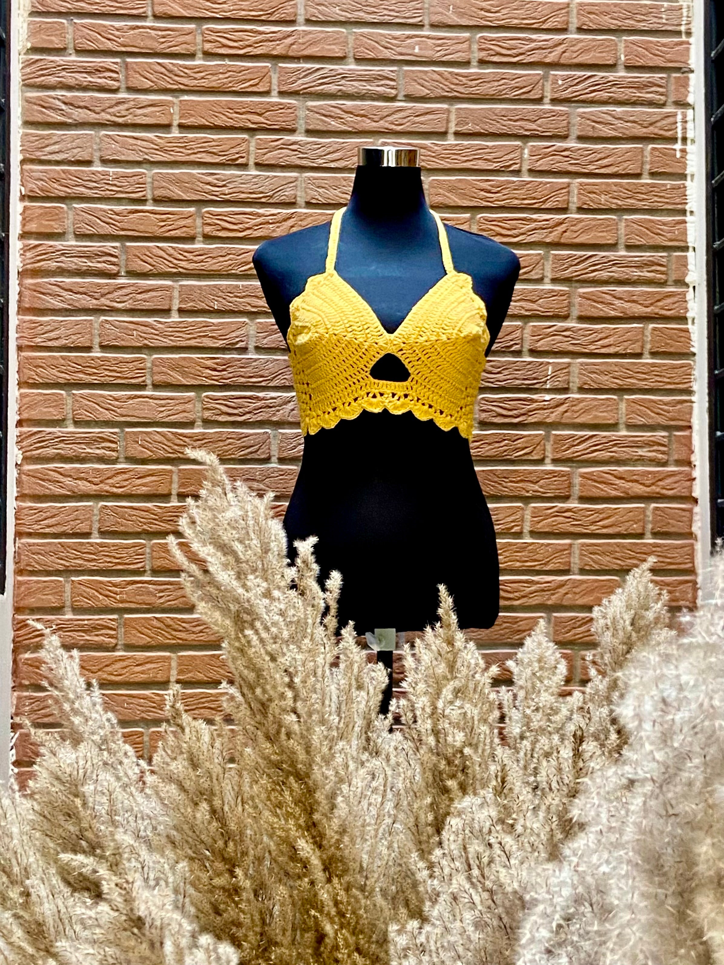 Solstice Spell Cotton Handmade Crochet Bralette by Chutak Binak