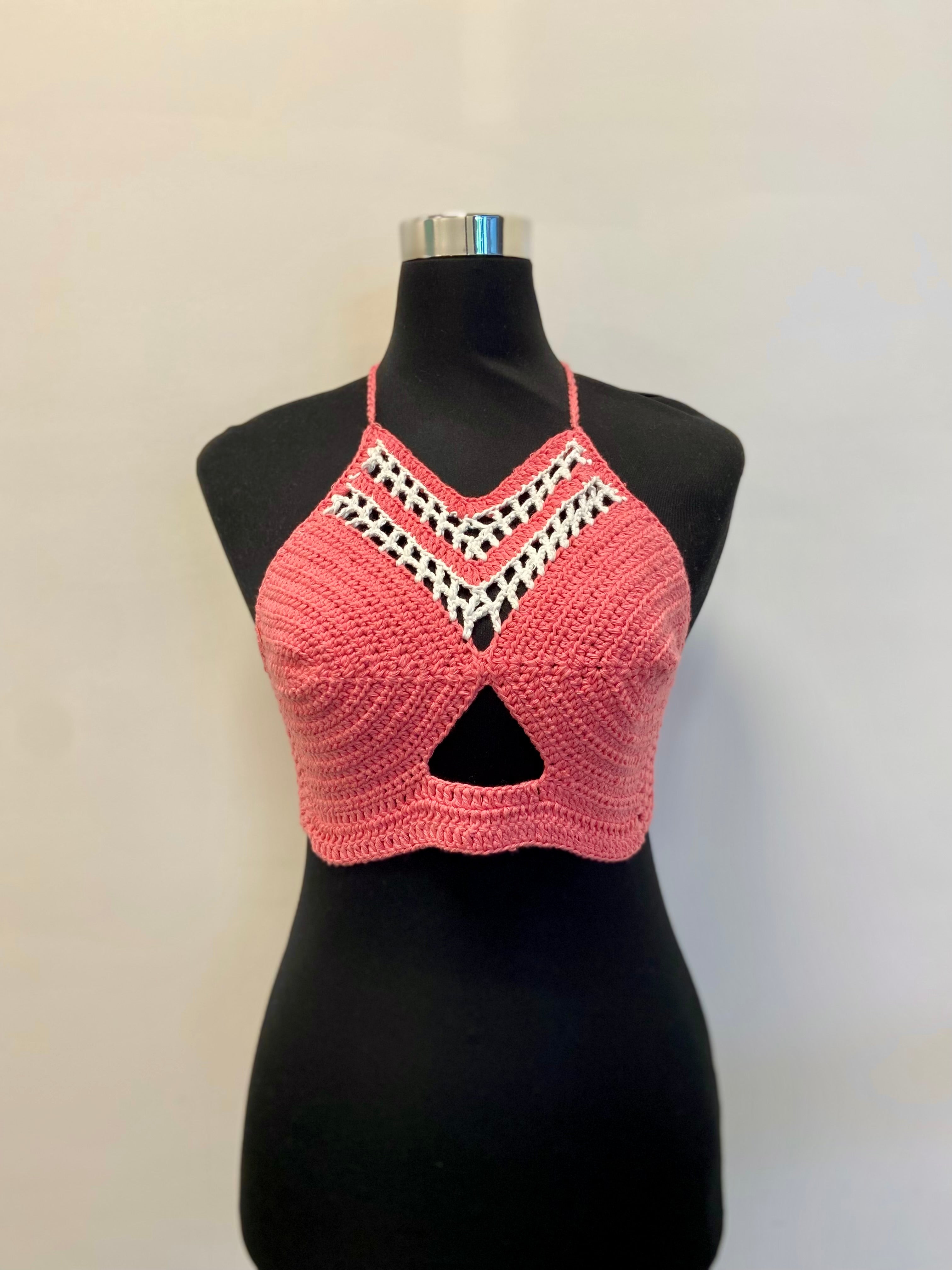 Cotton Candy Cotton Handmade Crochet Bralette by Chutak Binak