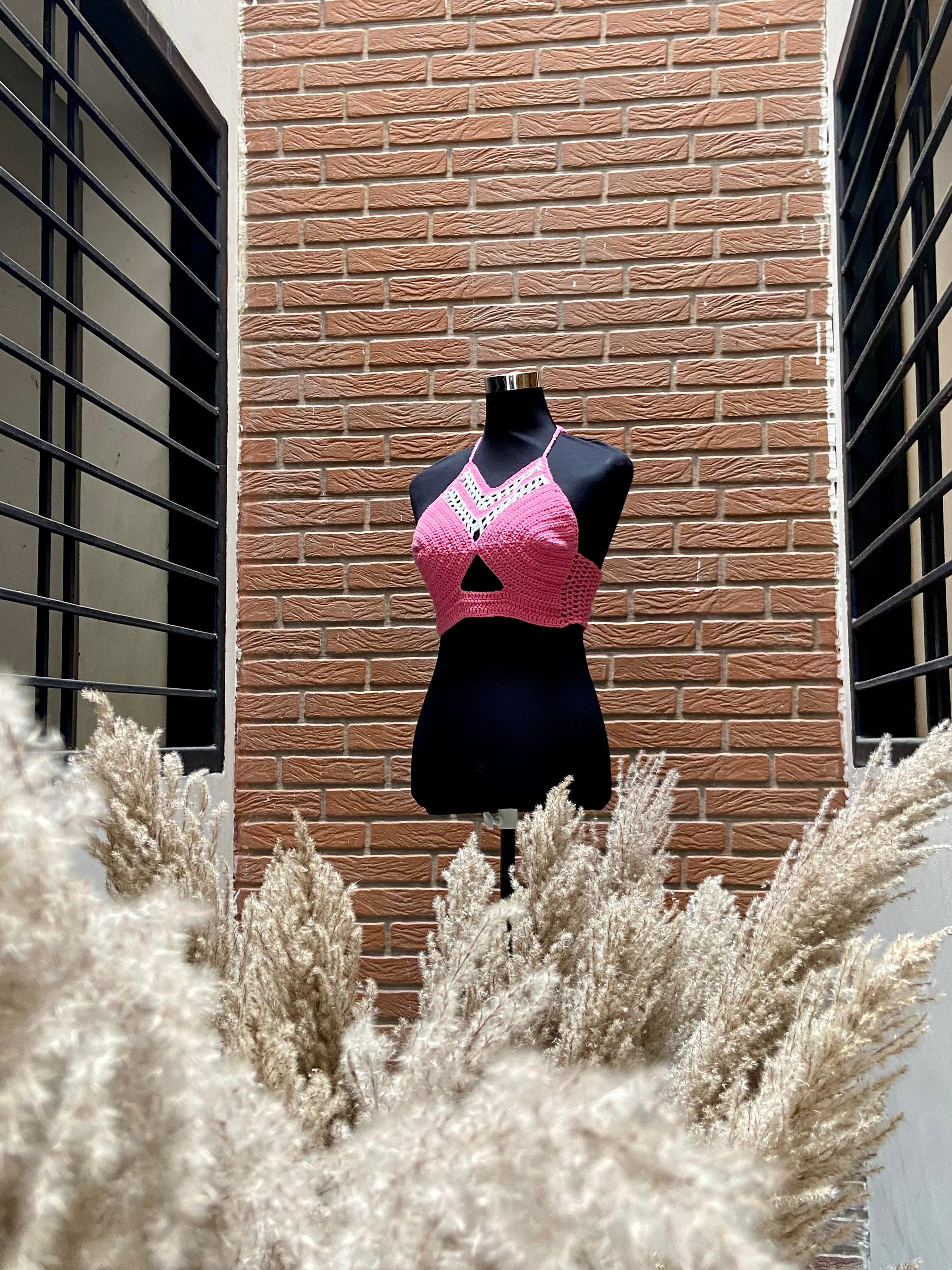 Cotton Candy Cotton Handmade Crochet Bralette by Chutak Binak