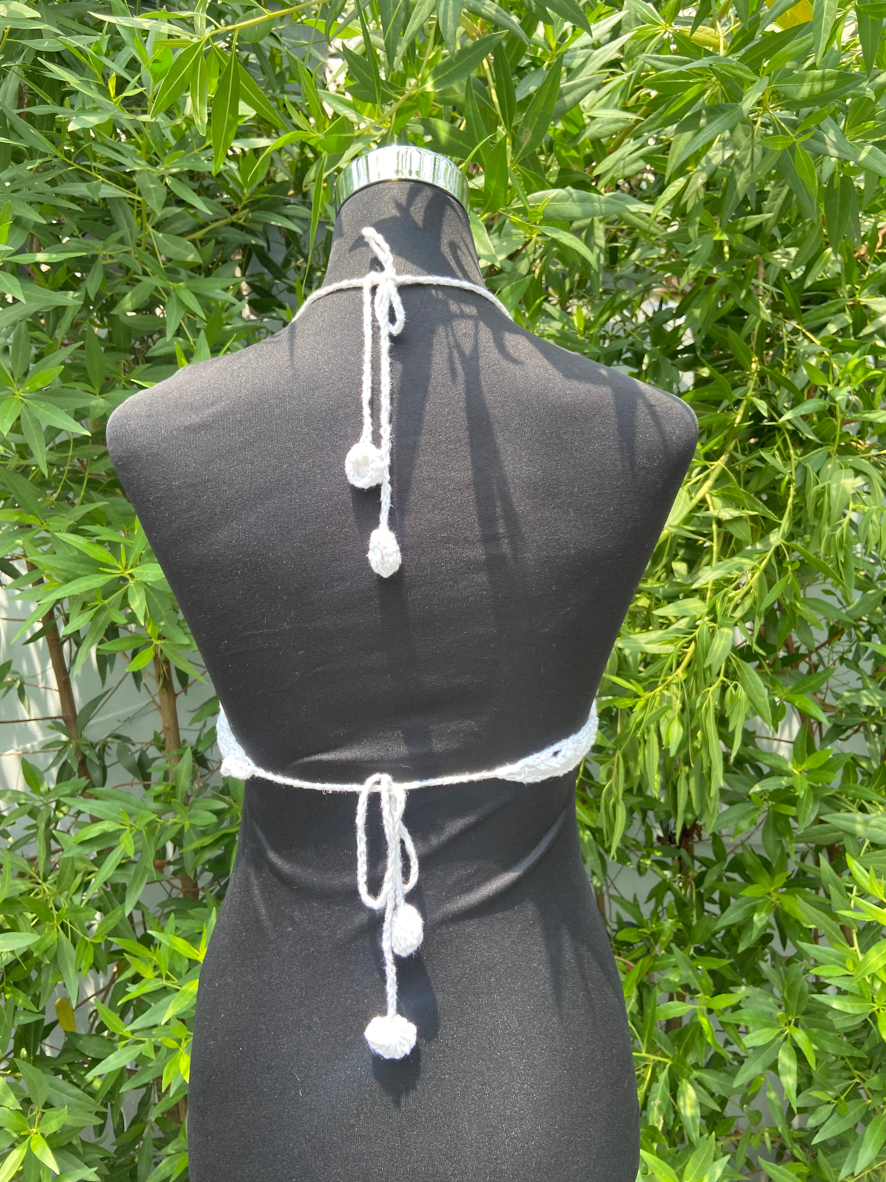 Luna Lace Bralette Top |  Cotton | Hand Crochet by Chutak Binak