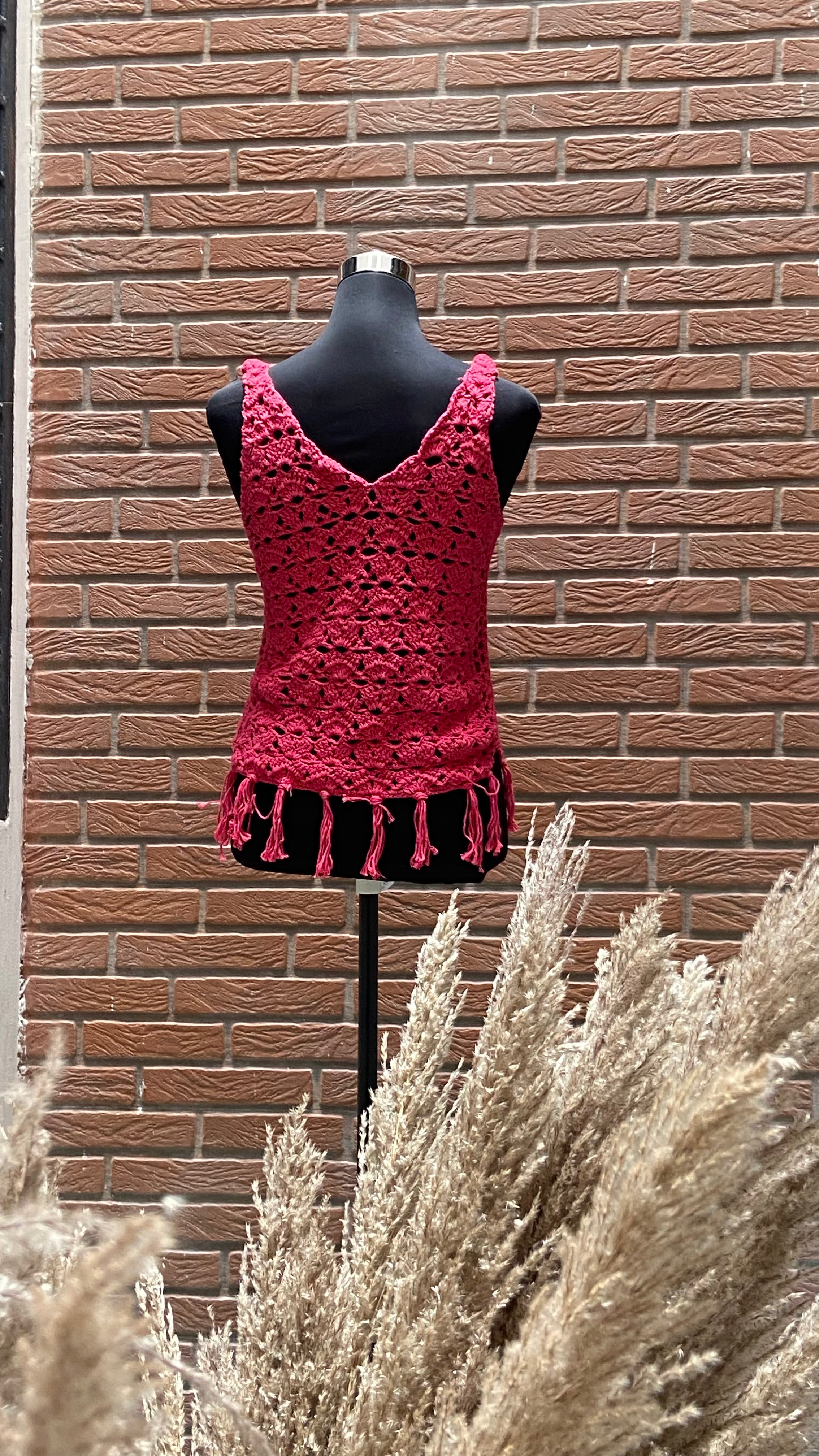 Pretty Chic Top Hand Crochet Cotton Bralette by Chutak Binak