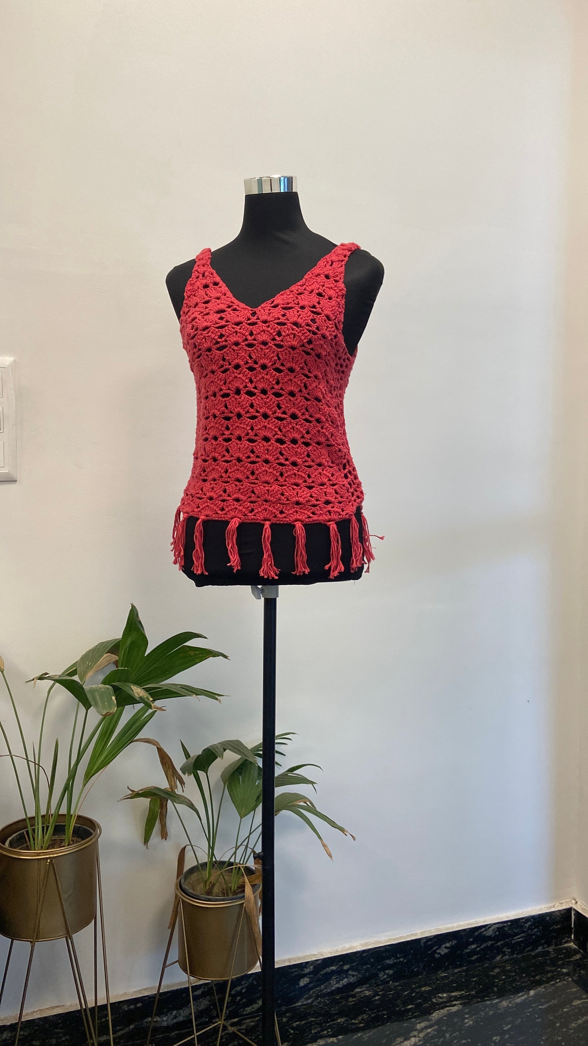 Pretty Chic Top Hand Crochet Cotton Bralette by Chutak Binak